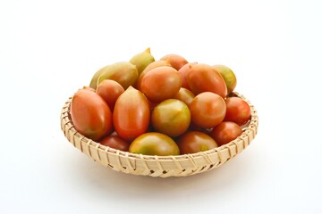 Fresh cherry tomatoes, close up