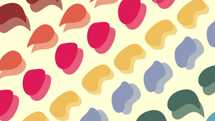 Fototapeta premium Cute colorful abstract shapes background