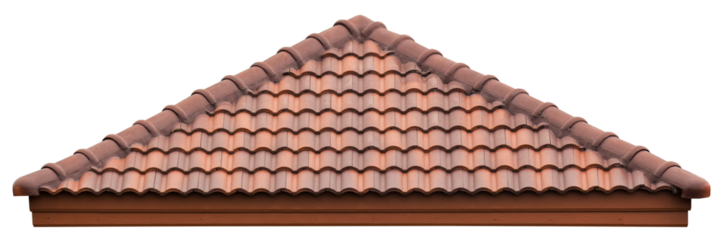 new brown roof of home