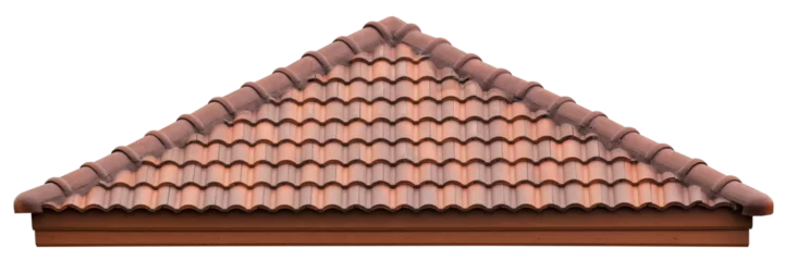 Deurstickers new brown roof of home © ParinPIX