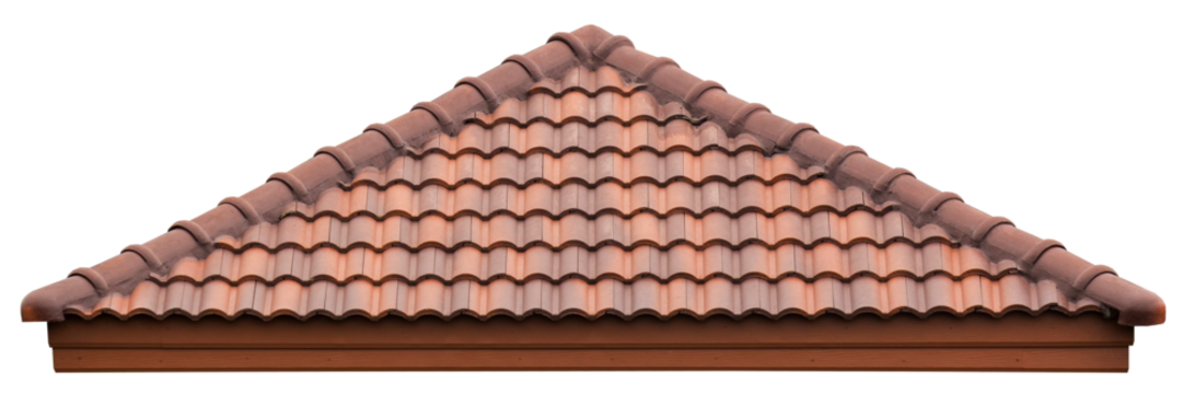 new brown roof of home