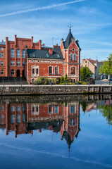 Naklejka premium View at the Lloyd Mansion. Bydgoszcz, Kuyavian-Pomeranian Voivodeship, Poland.