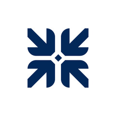 middle arrows icon logo vector design  template for business, corporate, and company isolated on white background. modern symbol arrows logo design vector illustration with bold and elegant styles