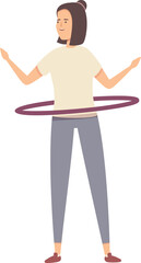 Fitness ring icon cartoon vector. Family sport. Kid healthy