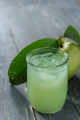 Guava juice and fresh Guava, high Vitamin C, green drink