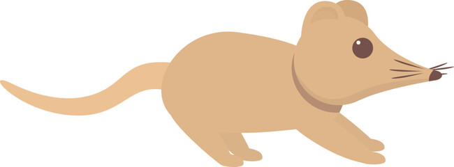 Small shrew icon cartoon vector. Agriculture animal. Domestic mouse