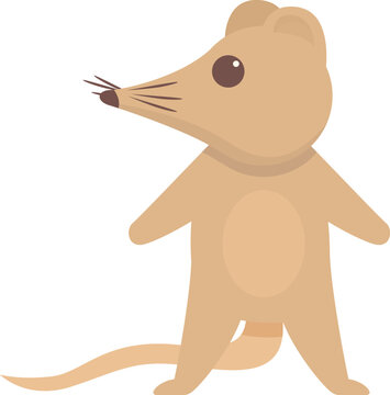 Shrew icon cartoon vector. Domestic animal. Farm mouse