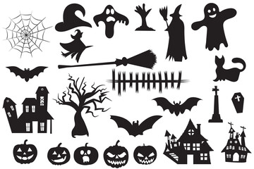 The shadow collection of ghosts decorate the website in the Halloween festival