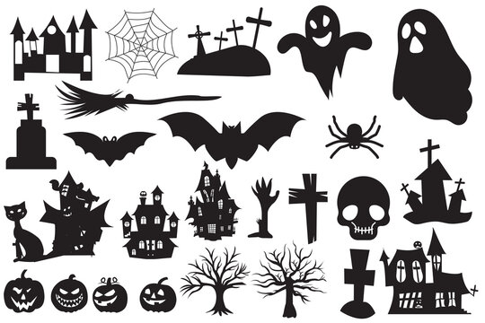 The shadow collection of ghosts decorate the website in the Halloween festival