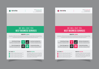 Corporate Business Flyer Design Template