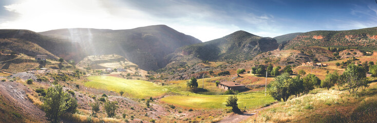 Naklejka premium landscape photo for the nature in algeria setif at the mountains in Bougaa sétif algeria