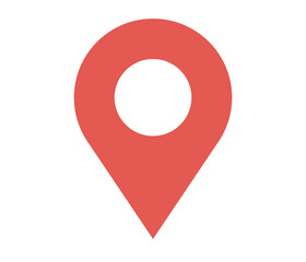 Locator icon. GPS location symbol. Vector flat illustration 