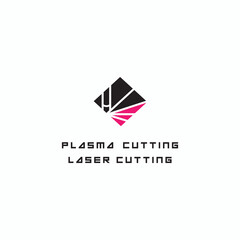 
An illustration consisting of a plasma cutting nozzle in the form of a symbol or logo 