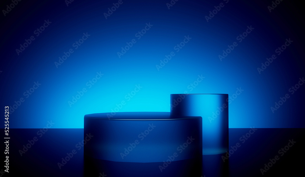 Poster abstract geometric minimal podium background shape for cosmetic and product display showcase. 3d ren