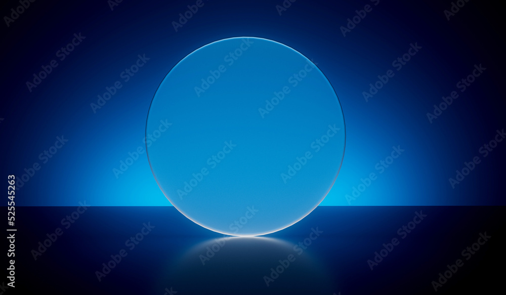 Poster abstract geometric minimal podium background shape for cosmetic and product display showcase. 3d ren