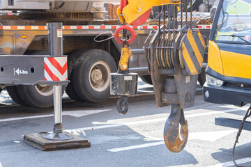 Naklejka premium Construction crane