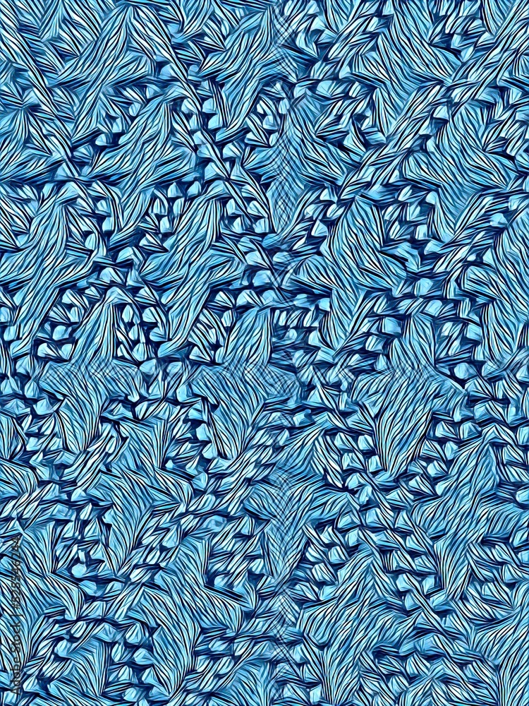 Poster blue textured surface pattern and design