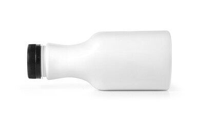close up of a white bottle