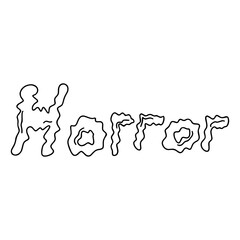 Doodle Cartoon Word Horror