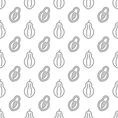 Papaya seamless pattern background .