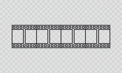 Film strip. Filmstreifen. Film strip icon. Video tape photo film strip frame vector. Vector illustration