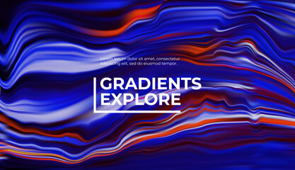 Fluid Colors wallpaper. Liquid Paint effect. Vector illustration. 