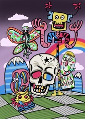 Monster friend rainbow