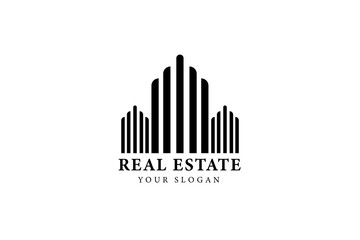Real estate, apartment, storage, house, rental, business logo template. brand, brand, logotype, company, company, identity. Clean, modern and elegant trendy design