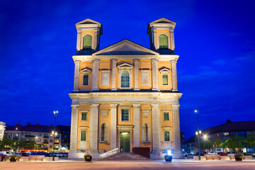 Fototapeta na wymiar Fredrikskyrkan - Baroque church in Karlskrona, Sweden