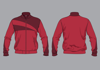 retro vintage wind breaker hoodie jacket template © Ronillo