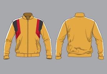 retro vintage wind breaker hoodie jacket template © Ronillo