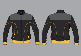 retro vintage wind breaker hoodie jacket template © Ronillo
