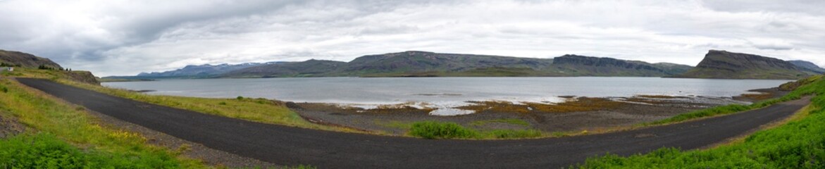 The Hvalfjörður (Whale Fjord) in the southwest of Iceland