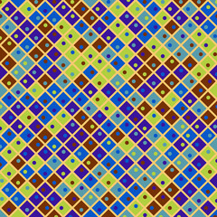 Color Rhombus tile tessellation pattern illustration