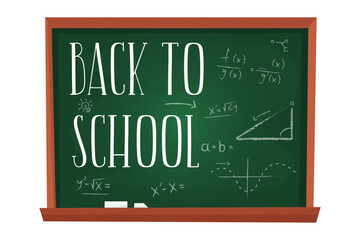 Fototapeta premium School board with the inscription back to school