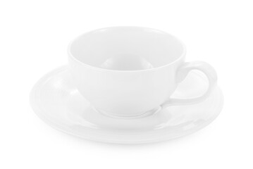 white ceramic cup on white background