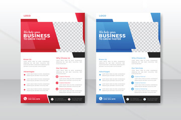 Modern Creative Corporate business flyer template design