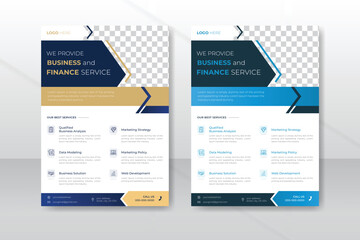 Corporate business flyer template design