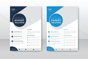 Corporate business flyer template design