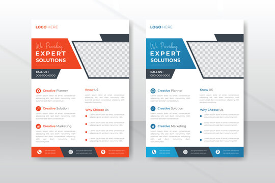 Corporate business flyer template design