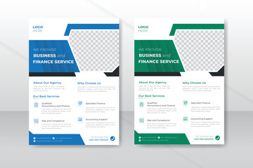 Corporate business flyer template design