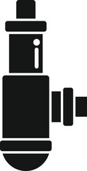 Faucet drain icon simple vector. Water construction