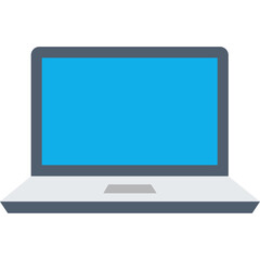 Laptop Isolated Vector icon which can easily modify or edit

