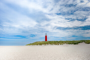 Fototapeta na wymiar Eierland lighthouse on Texel
