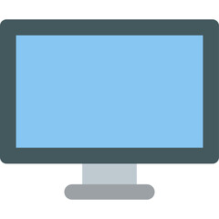 Fototapeta premium computer monitor Isolated Vector icon which can easily modify or edit