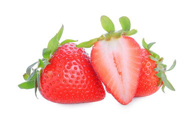 Strawberry isolated on white background.
