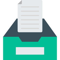Files inbox Isolated Vector icon which can easily modify or edit
