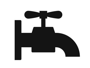 Water tap and faucet icon