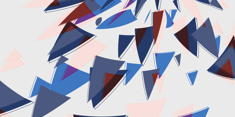 Obraz premium Abstract blue triangle background