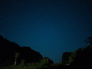 night landscape with stars
